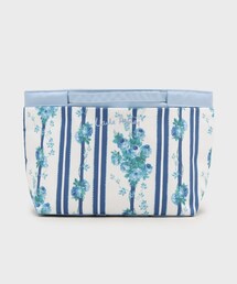 LAURA ASHLEY（ローラアシュレイ）の「ロザリーナ ストライプ柄 バッグインバッグ（ポーチ）」