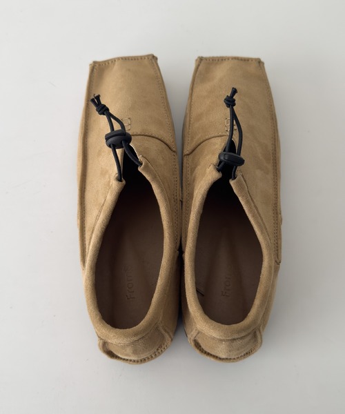 CANAL JEAN（キャナルジーン）の「diggity　スクエアトゥモカシン（モカシン/デッキシューズ・レディース・ベージュ/ブラック・24.5/24/23.5）」の11枚目の写真
