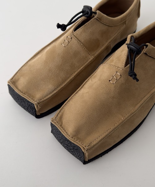 CANAL JEAN（キャナルジーン）の「diggity　スクエアトゥモカシン（モカシン/デッキシューズ・レディース・ベージュ/ブラック・24.5/24/23.5）」の14枚目の写真