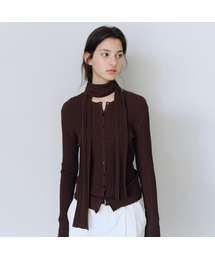 Elite scarf cardigan set
