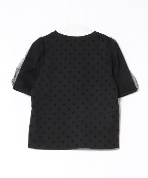 PICCIN PERLA(ピッチンペルラ)の「チュール重ねドットカットソー(Tシャツ/カットソー・レディース・ブラック・M)」の15枚目の写真