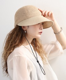 Sense of Grace（センスオブグレース）の「異素材使い　広つば日除けキャップ（キャップ）」