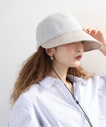 Sense of Grace（センスオブグレース）の「異素材使い　広つば日除けキャップ（キャップ）」