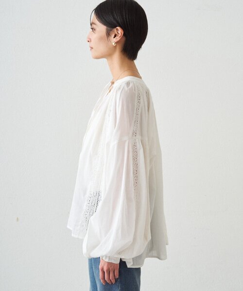 LOUNGEDRESS（ラウンジドレス）の「【INDIA】スキッパーレースブラウス