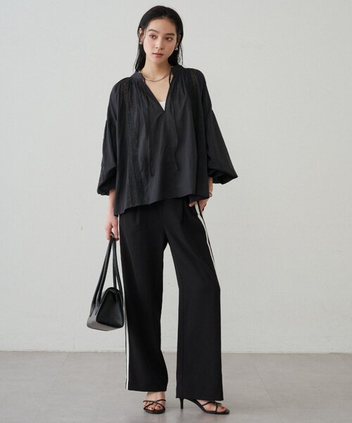 LOUNGEDRESS(ラウンジドレス)の「【INDIA】スキッパーレースブラウス(シャツ/ブラウス・レディース・オフホワイト/ベージュ/ブラック・FREE)」の13枚目の写真