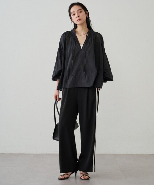 LOUNGEDRESS(ラウンジドレス)の「【INDIA】スキッパーレースブラウス(シャツ/ブラウス・レディース・オフホワイト/ベージュ/ブラック・FREE)」の14枚目の写真