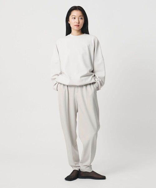 MARW UNITED ARROWS(マルゥ ユナイテッドアローズ)の「<MARW UNITED ARROWS>ジョーゼット テーパード パンツ 撥水・UVカット(その他パンツ・レディース・ブラック/ナチュラル/ホワイト・34/36/38)」の1枚目の写真