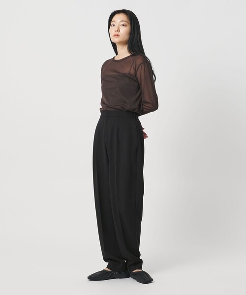 MARW UNITED ARROWS(マルゥ ユナイテッドアローズ)の「<MARW UNITED ARROWS>ジョーゼット テーパード パンツ 撥水・UVカット(その他パンツ・レディース・ブラック/ナチュラル/ホワイト・34/36/38)」の6枚目の写真