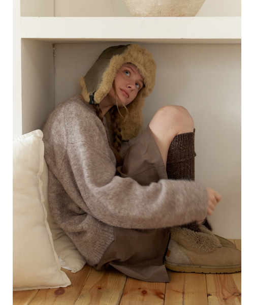 THEMITTEN(ザ・ミトン)の「Vert overfit knit (cappuccino)(ニット/セーター・レディース・その他・FREE)」の3枚目の写真