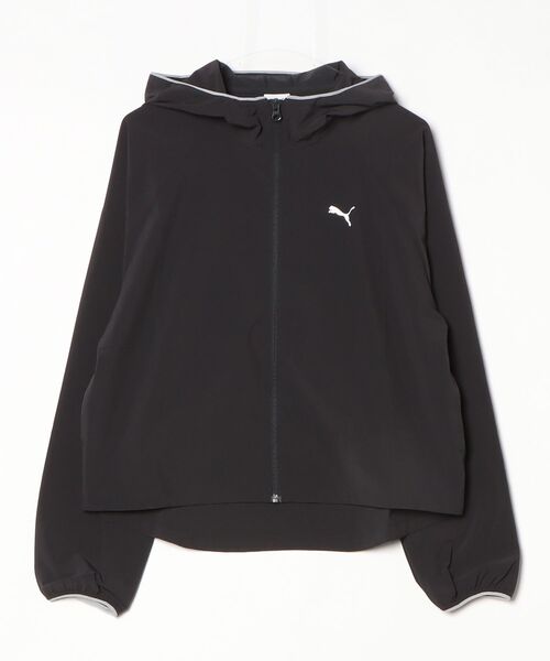 PUMA（プーマ）の「プーマ PUMA ストレッチウーブン JKT（パーカー・レディース・ブラック/ホワイト/チャコールグレー・M/L）」の2枚目の写真