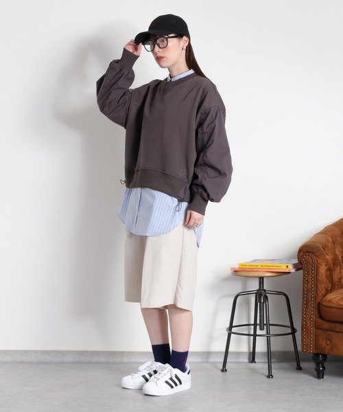 cepo(セポ)の「布帛切り替えソデギャザープルオーバー(Tシャツ/カットソー・レディース・オフホワイト/チャコール/イエロー・M)」の19枚目の写真