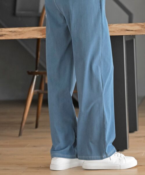 rps（アールピーエス）の「カットデニムイージーパンツ（デニムパンツ・レディース・サックスブルー/ネイビー/ブルー・フリー）」の17枚目の写真