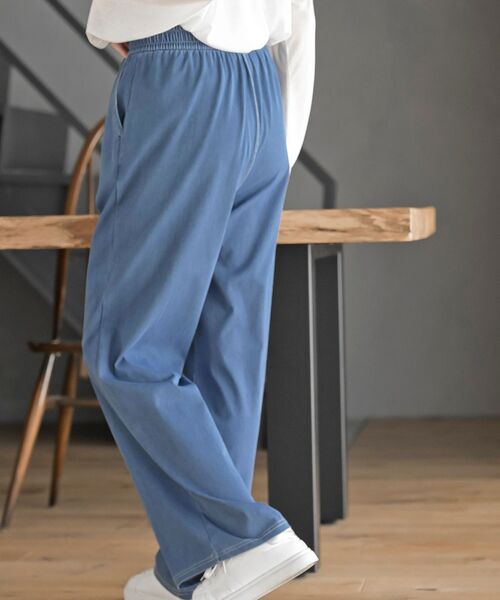 rps（アールピーエス）の「カットデニムイージーパンツ（デニムパンツ・レディース・サックスブルー/ネイビー/ブルー・フリー）」の18枚目の写真