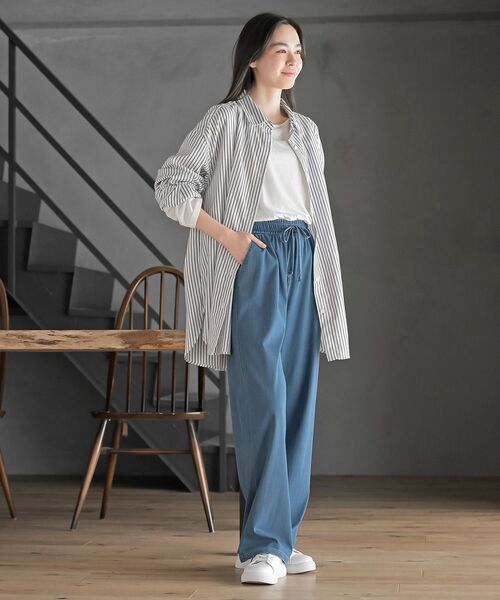 rps（アールピーエス）の「カットデニムイージーパンツ（デニムパンツ・レディース・サックスブルー/ネイビー/ブルー・フリー）」の20枚目の写真