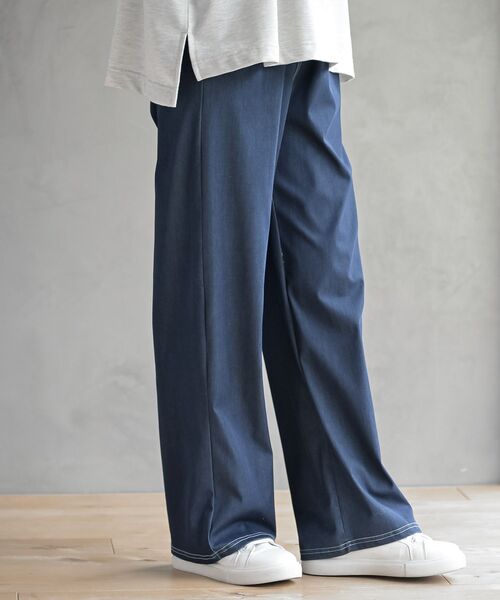 rps（アールピーエス）の「カットデニムイージーパンツ（デニムパンツ・レディース・サックスブルー/ネイビー/ブルー・フリー）」の6枚目の写真