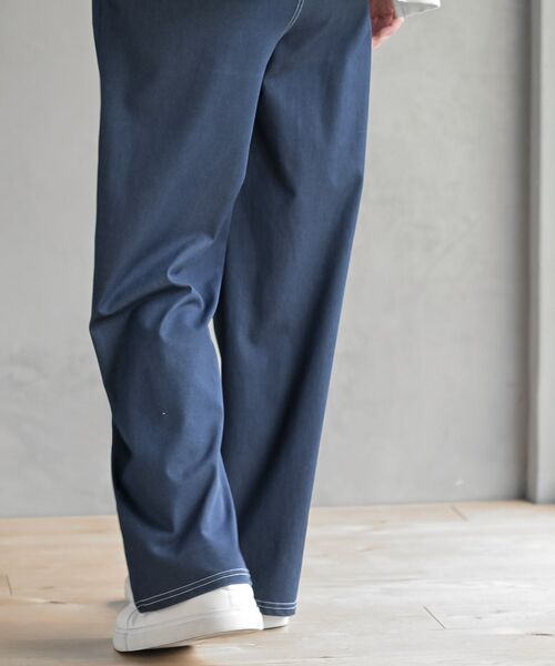 rps（アールピーエス）の「カットデニムイージーパンツ（デニムパンツ・レディース・サックスブルー/ネイビー/ブルー・フリー）」の8枚目の写真