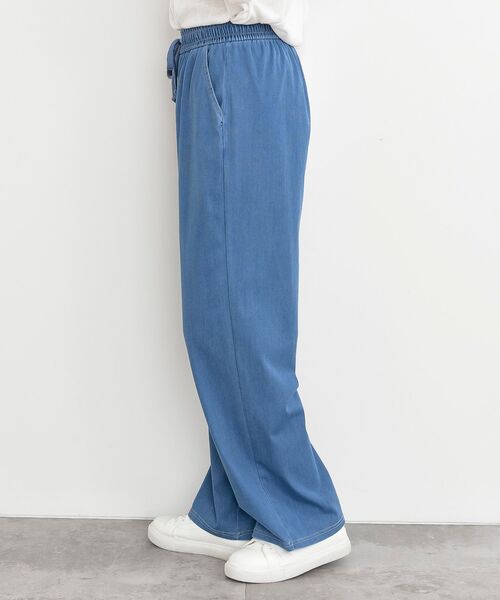 rps（アールピーエス）の「カットデニムイージーパンツ（デニムパンツ・レディース・サックスブルー/ネイビー/ブルー・フリー）」の10枚目の写真