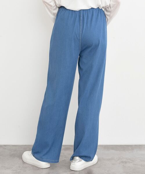 rps（アールピーエス）の「カットデニムイージーパンツ（デニムパンツ・レディース・サックスブルー/ネイビー/ブルー・フリー）」の11枚目の写真