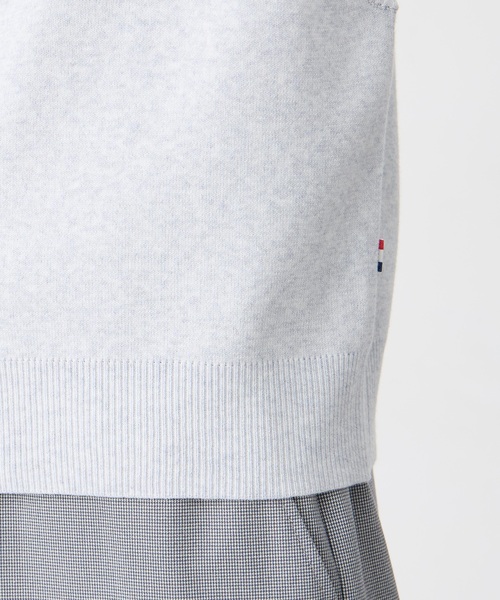 Petit Honfleur（プチオンフルール）の「胸ポケットニットベスト【ウォッシャブル】（カーディガン/ボレロ・レディース・ネイビー/グレー・M/L）」の21枚目の写真