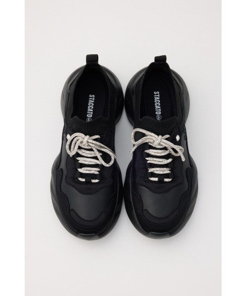STACCATO(スタッカート)の「ドルチェライトドールスニーカー(スニーカー・レディース・ブラック/グレー・24.5cm/24cm/23.5cm/23cm/22.5cm)」の4枚目の写真