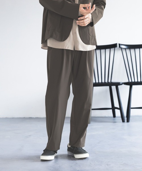 GLOBAL WORK(グローバルワーク)の「イージーケアストレッチ/テーパードパンツ/638679(その他パンツ・メンズ・ブラウン/ネイビー・SMALL/MEDIUM/LARGE)」の2枚目の写真