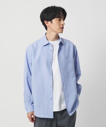 BEAUTY&YOUTH UNITED ARROWS | ライト リネンタッチ ストライプ レギュラー シャツ FORM TAPERD型(シャツ/ブラウス)