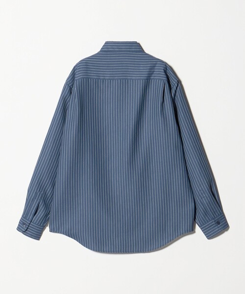 BEAUTY&YOUTH UNITED ARROWS(ビューティーアンドユースユナイテッドアローズ)の「ライト リネンタッチ ストライプ レギュラー シャツ FORM TAPERD型(シャツ/ブラウス・メンズ・ライトブルー/ネイビー・S/XL/L/M)」の14枚目の写真
