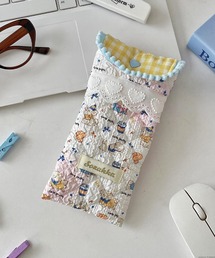 VIBGYOR | Liaa/アニマル柄 レース ペンケース メガネケース A18772(ポーチ)