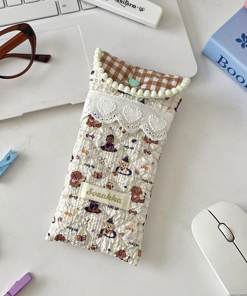 VIBGYOR(ヴィブジョー)の「Liaa/アニマル柄 レース ペンケース メガネケース A18772(ポーチ・レディース・その他5/その他3/その他2/その他1/その他4・FREE)」の4枚目の写真