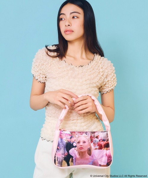 Casselini(キャセリーニ)の「Casselini(キャセリーニ)【WICKED× Casselini】ワンハンドルフォトバッグ(ハンドバッグ・レディース・ブラック/ピンク・FREE)」の6枚目の写真