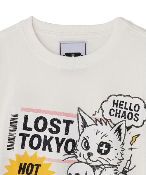 L.H.P(エルエイチピー)の「【WEB&DEPOT限定】UMLAUT/ウムラウト/CAT S/S TEE(Tシャツ/カットソー・メンズ・ホワイト/ブラック・L/M)」の22枚目の写真
