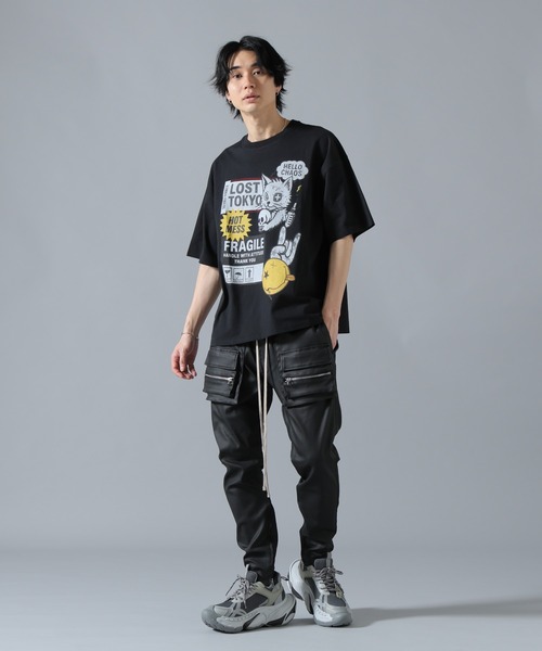 L.H.P(エルエイチピー)の「【WEB&DEPOT限定】UMLAUT/ウムラウト/CAT S/S TEE(Tシャツ/カットソー・メンズ・ホワイト/ブラック・L/M)」の12枚目の写真