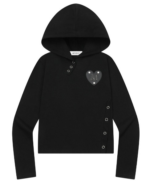 MUCENT(ムセント)の「A'GEM/9 × .kom 『MUCENT/ムセント』 VANTA METAL LOGO SNAP BUTTON/バンタメタルロゴボタンフードトップス(その他トップス・レディース・ブラック・FREE)」の7枚目の写真