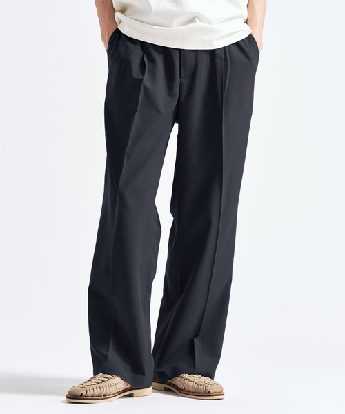 417 EDIFICE（フォーワンセブンエディフィス）の「Pクレープ イージースラックス（スラックス・メンズ・チャコールグレー/ブラウン/ホワイト系その他/ブラック・LARGE/MEDIUM/SMALL）」の3枚目の写真