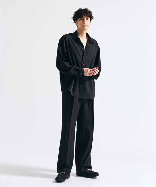 417 EDIFICE（フォーワンセブンエディフィス）の「Pクレープ イージースラックス（スラックス・メンズ・チャコールグレー/ブラウン/ホワイト系その他/ブラック・LARGE/MEDIUM/SMALL）」の19枚目の写真