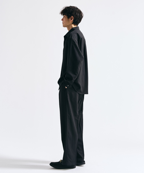 417 EDIFICE（フォーワンセブンエディフィス）の「Pクレープ イージースラックス（スラックス・メンズ・チャコールグレー/ブラウン/ホワイト系その他/ブラック・LARGE/MEDIUM/SMALL）」の20枚目の写真