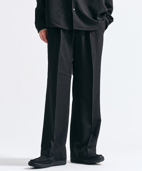 417 EDIFICE（フォーワンセブンエディフィス）の「Pクレープ イージースラックス（スラックス・メンズ・チャコールグレー/ブラウン/ホワイト系その他/ブラック・LARGE/MEDIUM/SMALL）」の22枚目の写真