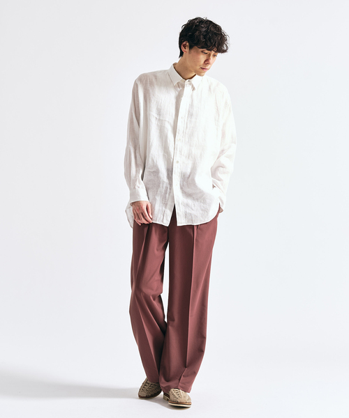 417 EDIFICE（フォーワンセブンエディフィス）の「Pクレープ イージースラックス（スラックス・メンズ・チャコールグレー/ブラウン/ホワイト系その他/ブラック・LARGE/MEDIUM/SMALL）」の5枚目の写真