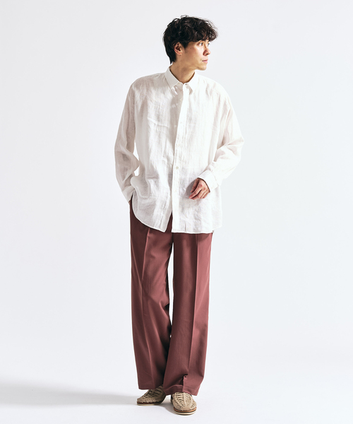 417 EDIFICE（フォーワンセブンエディフィス）の「Pクレープ イージースラックス（スラックス・メンズ・チャコールグレー/ブラウン/ホワイト系その他/ブラック・LARGE/MEDIUM/SMALL）」の6枚目の写真