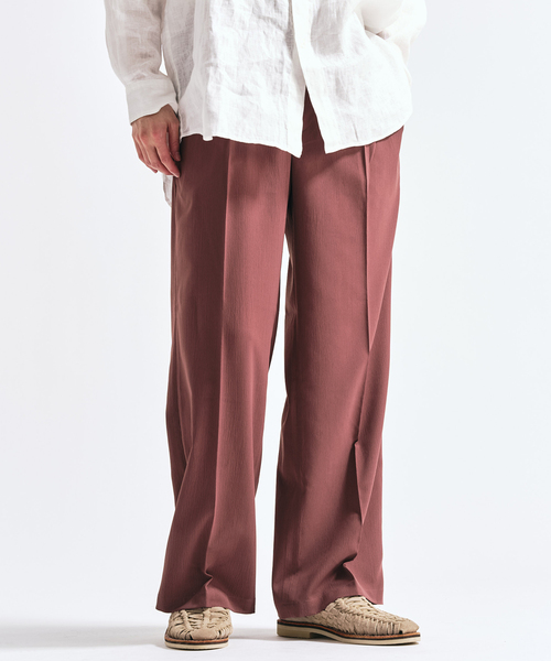 417 EDIFICE（フォーワンセブンエディフィス）の「Pクレープ イージースラックス（スラックス・メンズ・チャコールグレー/ブラウン/ホワイト系その他/ブラック・LARGE/MEDIUM/SMALL）」の8枚目の写真