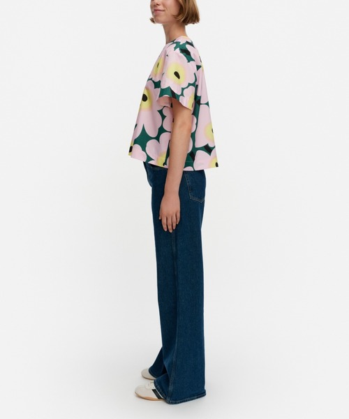 marimekko（マリメッコ）の「Huojunta Unikko / T-shirt（シャツ/ブラウス・レディース・ライトピンク・38/36/40）」の2枚目の写真