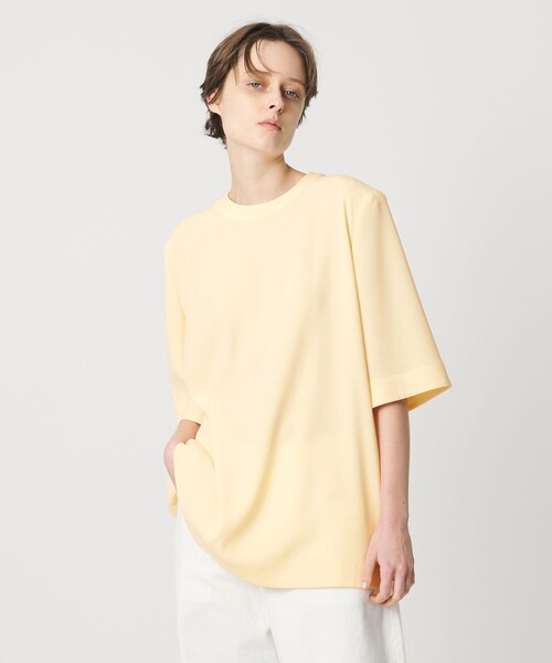 AEWEN MATOPH（イウエン マトフ）の「＜AEWEN MATOPH＞ショルダーパッド Tブラウス ‐ ウォッシャブル ‐（シャツ/ブラウス・レディース・イエロー/ブラック・FREE）」の2枚目の写真