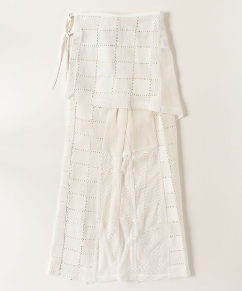 AULA AILA（アウラアイラ）の「AULA AILA/アウラアイラ/SQUARE LACE PANTS SET（その他パンツ・レディース・ホワイト/ブラック・0）」の2枚目の写真