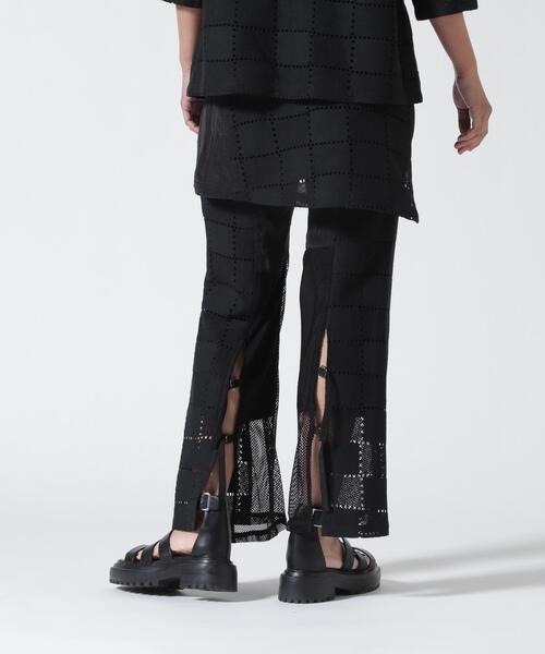 AULA AILA（アウラアイラ）の「AULA AILA/アウラアイラ/SQUARE LACE PANTS SET（その他パンツ・レディース・ホワイト/ブラック・0）」の4枚目の写真