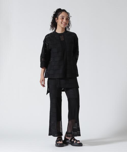 AULA AILA（アウラアイラ）の「AULA AILA/アウラアイラ/SQUARE LACE PANTS SET（その他パンツ・レディース・ホワイト/ブラック・0）」の7枚目の写真