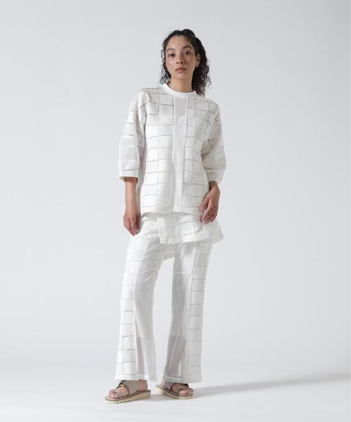 AULA AILA（アウラアイラ）の「AULA AILA/アウラアイラ/SQUARE LACE PANTS SET（その他パンツ・レディース・ホワイト/ブラック・0）」の14枚目の写真