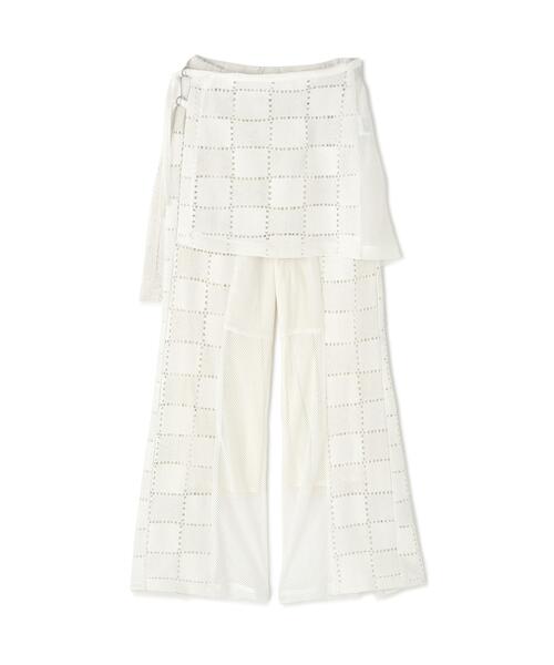 AULA AILA（アウラアイラ）の「AULA AILA/アウラアイラ/SQUARE LACE PANTS SET（その他パンツ・レディース・ホワイト/ブラック・0）」の21枚目の写真