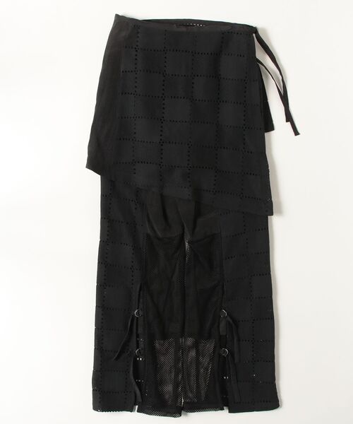 AULA AILA（アウラアイラ）の「AULA AILA/アウラアイラ/SQUARE LACE PANTS SET（その他パンツ・レディース・ホワイト/ブラック・0）」の5枚目の写真