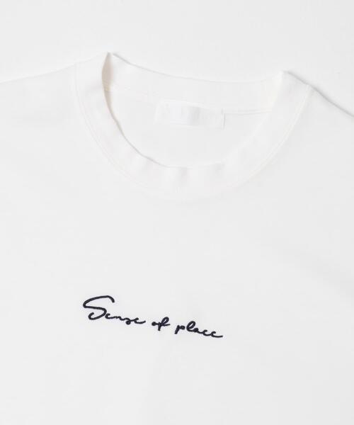 SENSE OF PLACE by URBAN RESEARCH（センスオブプレイスバイアーバンリサーチ）の「『一部WEB限定カラー』シシュウポンチショートスリーブTシャツ（Tシャツ/カットソー・メンズ・ホワイト/ブラック/ライトベージュ/チャコールグレー・MEDIUM/LARGE）」の16枚目の写真