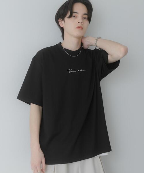 SENSE OF PLACE by URBAN RESEARCH（センスオブプレイスバイアーバンリサーチ）の「『一部WEB限定カラー』シシュウポンチショートスリーブTシャツ（Tシャツ/カットソー・メンズ・ホワイト/ブラック/ライトベージュ/チャコールグレー・MEDIUM/LARGE）」の20枚目の写真